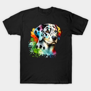 Watercolor Catahoula Leopard T-Shirt